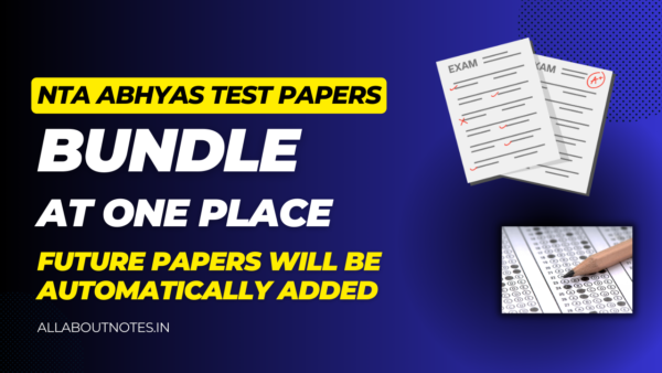 NTA Abhyas Test Papers Bundle