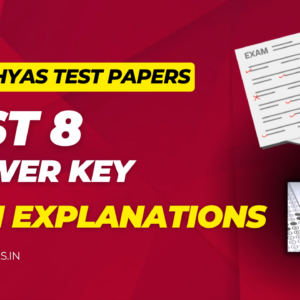 NTA Abhyas Test Paper 8 Answer Key with examination